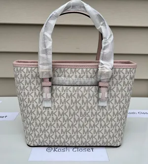 Michael Kors JST Extra-Small Top-Zip Tote Bag -Powder Blush Multi thumbnail 4