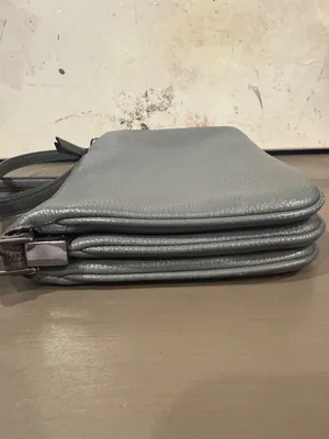 Kate Spade Grey Crossbody Mulberry Street Madelyne Grey Leather Bag EUC thumbnail 5