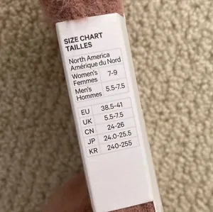 NEW Lululemon Unisex Fuzzy Crew Socks Soft Pink REDC Red Clay Size Medium NWT thumbnail 4