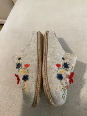 TONI PONS DELI-EF FELT SLIPPERS FOR WOMEN WITH FLOWERS, size EU37/US7, NWOT thumbnail 7