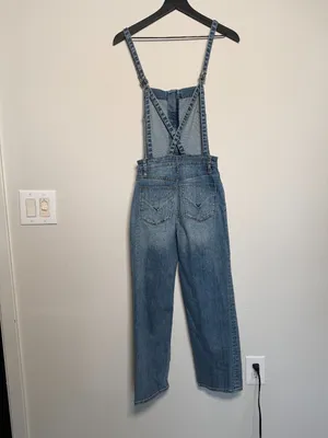Women Denim Zip Front Overall Jumpsuit thumbnail 4