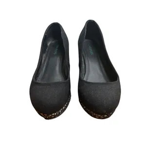 Maurices Melanie Black Wedge Pumps Floral Lace Heel Dark Romantic Women's 8 thumbnail 4