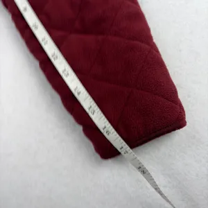 Great Northwest Quilted Fleece Jacket Women's L Red Peter Pan Granny Cabincore thumbnail 6