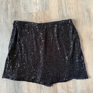 Abercrombie & Fitch Black Sequin Mini Skirt NWT thumbnail 4