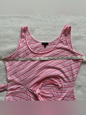 Talbots Diagonal Striped Cotton Sun Dress size S thumbnail 9