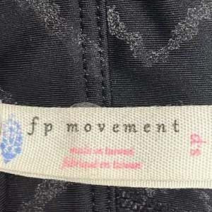 Free People Movement Black/Gray/Coral Abstract Pullover Zip-Up Sports Bra- Small thumbnail 12