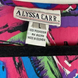 Colorful Geometric Women's Tank Top‎ Blue Size L thumbnail 2