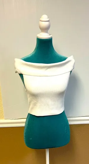 Aritzia Babaton Sculpt‎ Knit Off-Shoulder Crop Top – Size M thumbnail 1