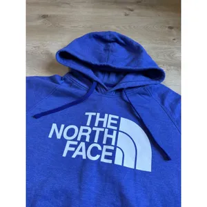 EUC Womens The‎ North Face blue Logo hoodie pullover size XL thumbnail 4