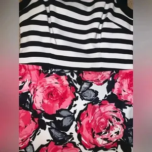 London Times Dress 6 Black White Pink Sleeveless Spring/Summer thumbnail 2