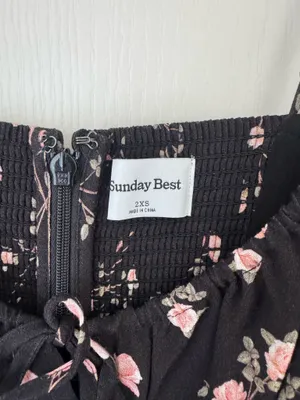 Aritzia Sunday Best Delilah Mini Dress is Black/Pink thumbnail 5