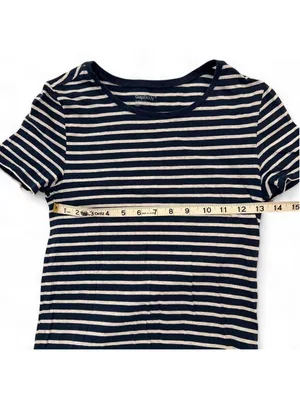 Gap Body cotton navy and white striped t-shirt, vintage Cotton See photos for me thumbnail 5