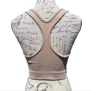 Savage X Fenty Seamless‎ Sport Racerback Tank in Washed Doe Eyed Beige Small thumbnail 5
