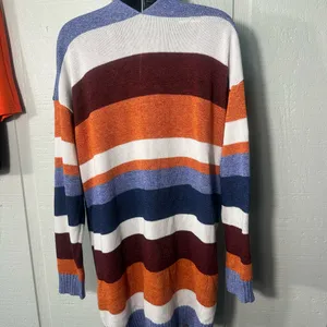 Ecowish Women’s Multicolored Cardigan Sweater Size XL EUC thumbnail 5