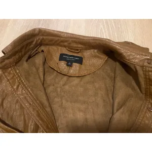 Marc New York Brown Faux Leather Jacket WITHOUT Belt- Size M thumbnail 3