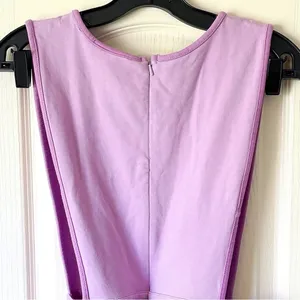 Big Bud Press Shop Girl Dress Cotton Pockets Lilac Lavender Medium EUC‎ thumbnail 6