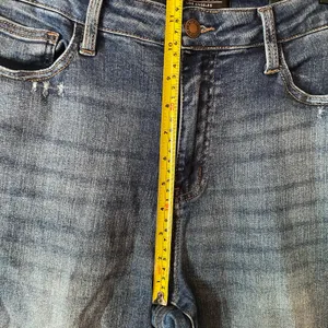 Judy Blue Wide Leg Medium Wash Jeans Cropped Fit High Rise Women's size 11 / 30 thumbnail 9