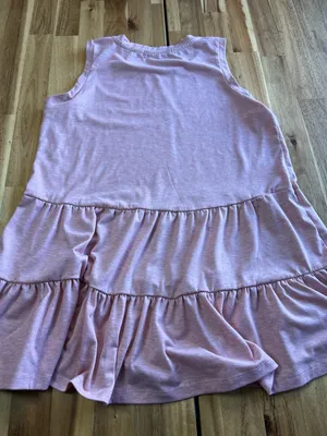 Haeof Pink Babydoll Tank Top Womens Medium Tiered Flowy Casual thumbnail 4