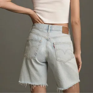 Levi’s 501 Distressed High Rise Denim Jean Shorts thumbnail 3