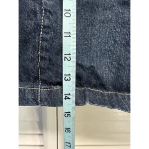 Route 66 Dark Denim Classic Fit Mini Skirt‎ Size 10 Pockets Zip Embroidered thumbnail 2