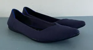 Rothy’s The Point Blue Washable‎ Knit Ballet Flats thumbnail 1