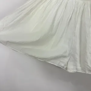 Pookie & Sebastian Skort Womens Large White Elastic Waist Flowy Mini Boho Beachy thumbnail 6