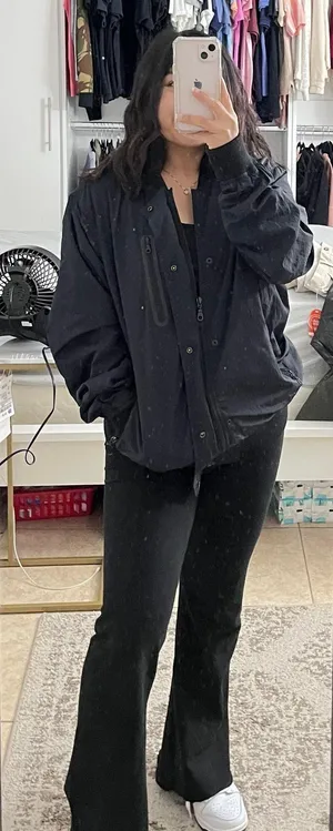Navy Blue Bomber Jacket thumbnail 1