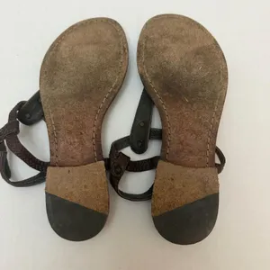 Frye Leather Thong Sandals Shoes Womens Size 6 Brown Buckle Adjustable Strap thumbnail 9