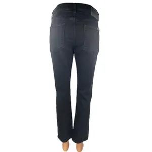 7 For All Mankind Paxtyn Black Distressed High Waist Bootcut Denim Jeans Size 30 thumbnail 3