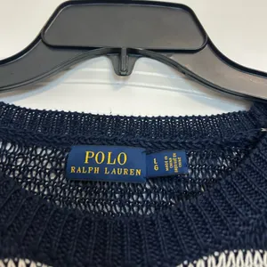 Polo Ralph Lauren Women's Crew Striped Linen Sweater thumbnail 2