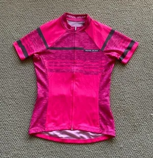 NEW Pearl Izumi Short Sleeve Cycling Jersey Select Hot Pink with Pockets NWOT thumbnail 1