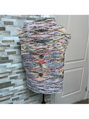 Free PEOPLE Layer Up Vest Wool and Sherpa Aztec print Reversible XS oversized thumbnail 13