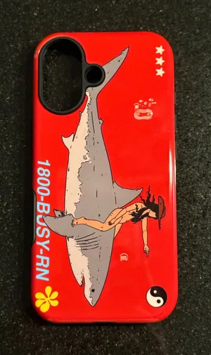 1-800-Busy Rn Red IPhone 17 - Dairy Case thumbnail 1