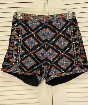 Hollister Womens Juniors Short 1 Black White Blue With Sequins Dress Style thumbnail 1
