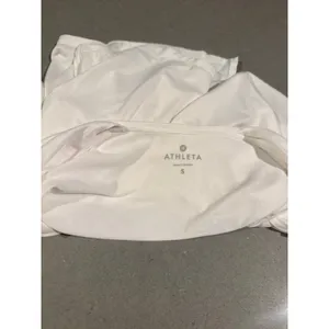 Athleta Hi-Low Flowy Tank Top Women's‎ Size small White no underneath bra thumbnail 4