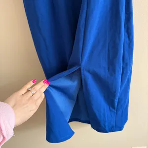 Lulus Shape the Night Cobalt Blue Asymmetrical Midi Dress Size Small Cocktail thumbnail 11
