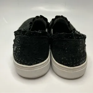 Nurse Mates by Sofft Farrah ruffle black leather slip on sneakers size‎ 8.5 thumbnail 6