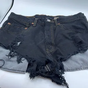 Vintage Levi’s Strauss size 30 destroyed cut shorts. thumbnail 2
