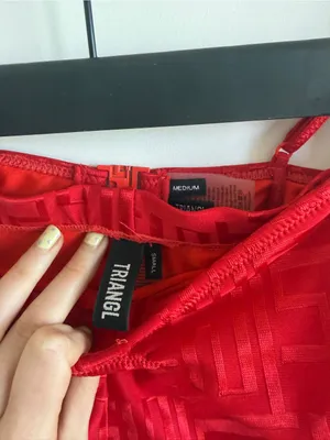 Triangl Swim Red Textured Celeste / Este Swimsuit thumbnail 3