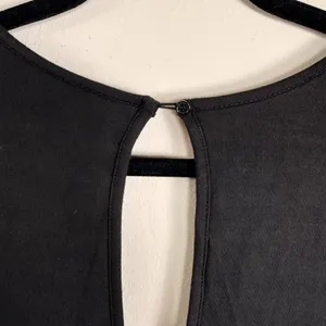 Quince Black Sleeveless V-Neck Wide Leg Drawstring Jersey Jumpsuit Womens Large thumbnail 10