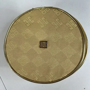 Organza by Givenchy Parfums Gold Train Case Zip‎ Around Bag Toiletry Barrel Bag thumbnail 3