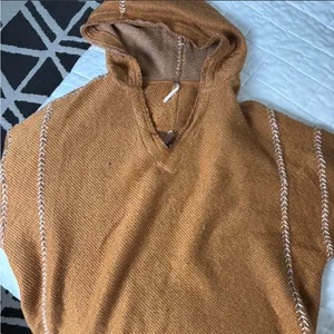 Free people poncho hoodie thumbnail 1