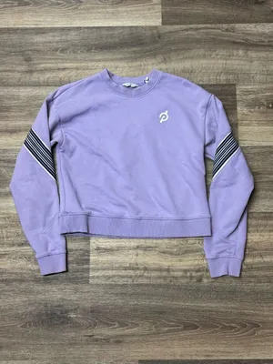 Peloton Cropped Light Purple Crewneck Sweatshirt Women’s Small thumbnail 4