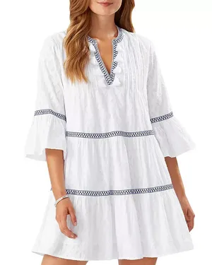 Tommy Bahama Jacquard Tiered Tassel Detail Dress thumbnail 1