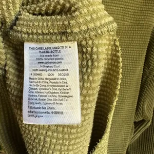 Cotton On Women's Green Cropped Cord Shacket Jacket thumbnail 6