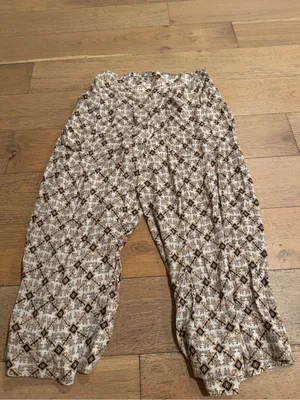 Free People Culottes | Ivory Combo Flowy Pants thumbnail 6