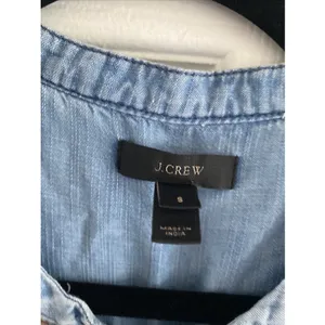 J Crew Chambray Denim Popover Tunic Dress Womens S Light Blue Utility‎ Cotton thumbnail 5