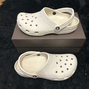 CROCS white clogs mules sandals shoes  thumbnail 7