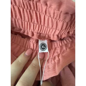 Chiclily Pink Paperbag Waist Ruffle Hem Shorts XL NWT thumbnail 3