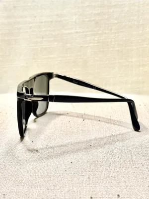 Persol PO3225S 95/31 Black Rectangle Sunglasses Handmade in Italy thumbnail 7